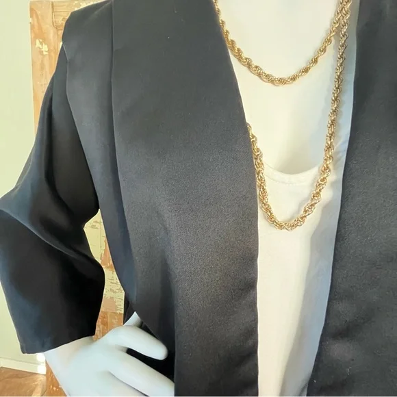 David Benjamin Women’s Vintage Outerwear Size M Layering Blazer Short Kimono - Picture 7 of 13